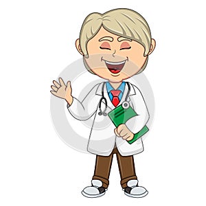 Doctor - Boy cartoon