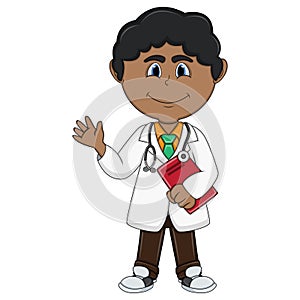 Doctor - Boy cartoon