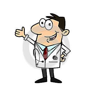 Doctor cartoon vector illustration photo