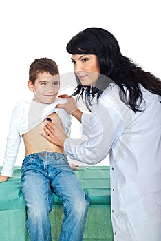 Doctor checkup lovely child photo
