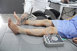 Doctor in clinical study electromyography, specialty of neurology and clinical neurophysiology