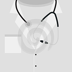 Doctor dress vector illustration