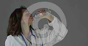 Doctor drinks water, emphasizes often-neglected hydration importance