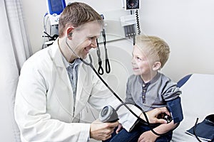 Doctor Examining little boy