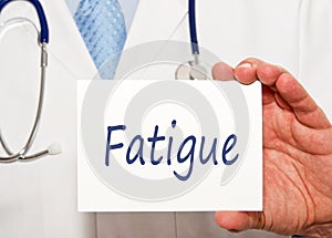 Doctor with Fatigue sign