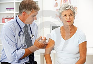 Doctor with female patient