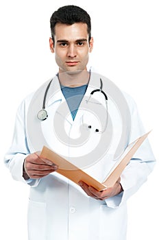 Doctor with a folder