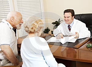 Doctor Gives Good News to Patient