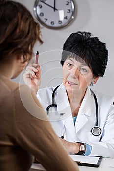 Doctor giving advice photo