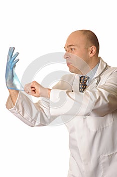 Doctor with glove