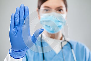 Doctor hand gesturing