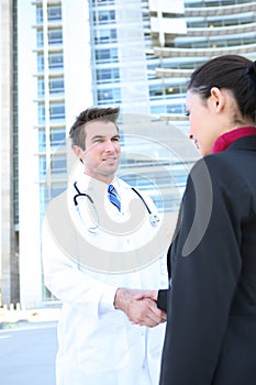 Doctor Handshake with Patient