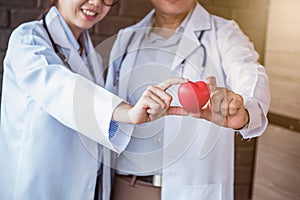 Doctor with Heart Disease Checker