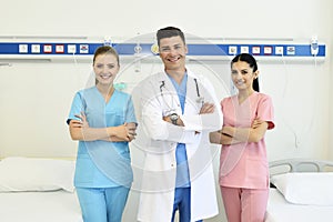 Doctor with his team