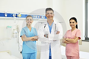 Doctor with his team