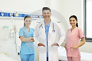 Doctor with his team
