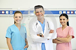 Doctor with his team