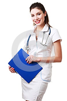 Doctor hold clipboard