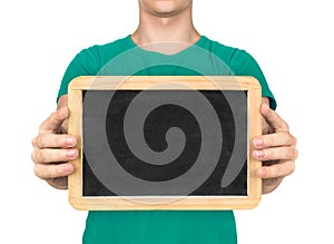 Doctor holding the Board to communicate with deaf people