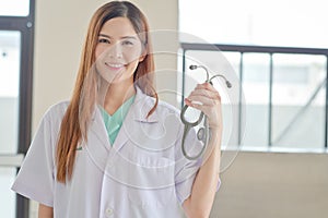 Doctor holding a stethescope