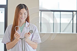 Doctor holding a stethescope