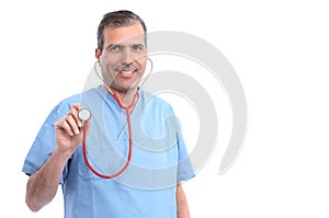 Doctor holding a stethoscope