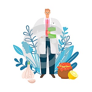 Doctor homeopath illustration photo