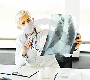 doctor hospital medical medicine health x-ray healthcare radiology care diagnosis xray senior virus mask