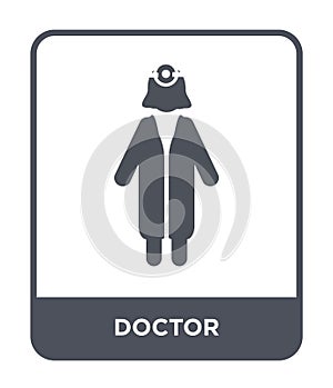 doctor icon in trendy design style. doctor icon isolated on white background. doctor vector icon simple and modern flat symbol for photo