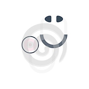 Doctor vector flat colour icon