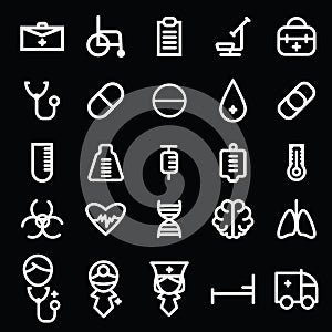 doctor icons. Vector illustration decorative design