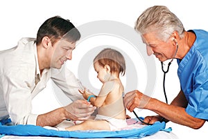Doctor with little patient