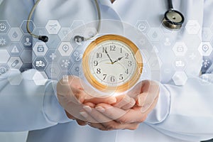 Doctor maintains a clock