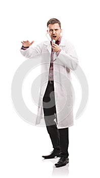 Doctor man with stethoscope