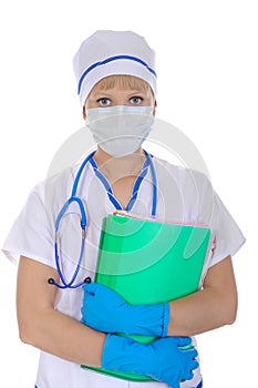 Doctor in a mask photo