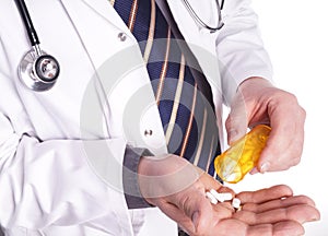 Doctor with Medicin in Hand