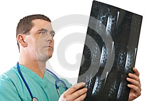 Doctor with mri