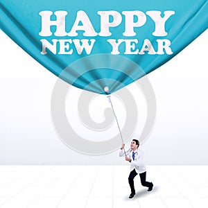 Doctor and new year text