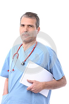 Doctor with a notepad