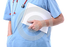 Doctor with a notepad