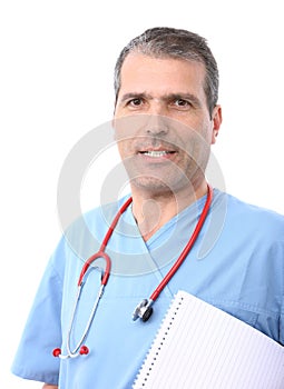 Doctor with a notepad