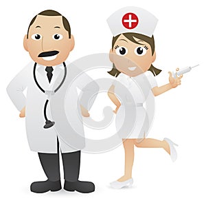 Doctor and nurse