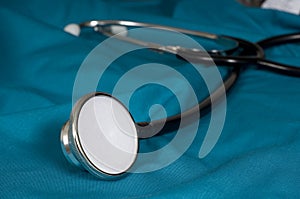 Doctor or Nurses Stethoscope on Scrubs