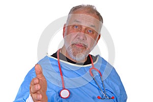 Doctor offering advice