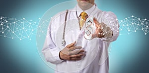 Doctor Offering Drug Personalized By Genome Test photo