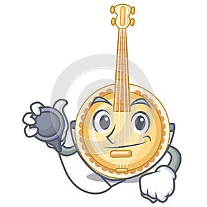 Doctor old banjo in the shape mascot