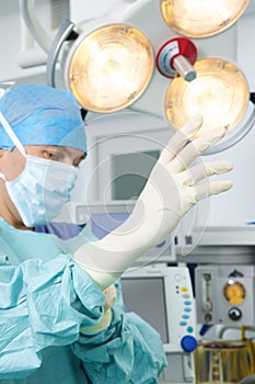 Doctor in operating theatre