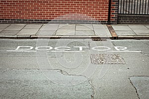 Doctor parking space