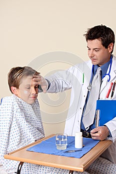 Doctor patient checkup