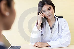 Doctor portrait in medical office